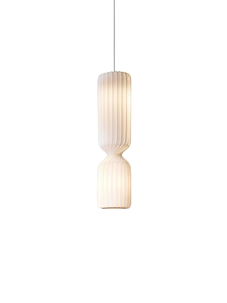 Modern Nordic Twist Pendant Light – Vertical Ripple Design ( Single Pieces)