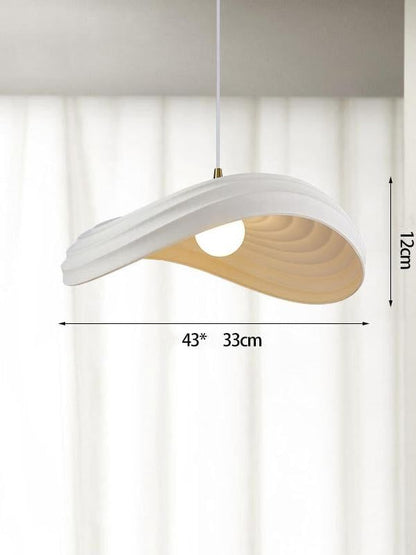 Boat Pendant Light – Flowing Resin E27 Ceiling Lamp Inspired by Ocean Diatoms