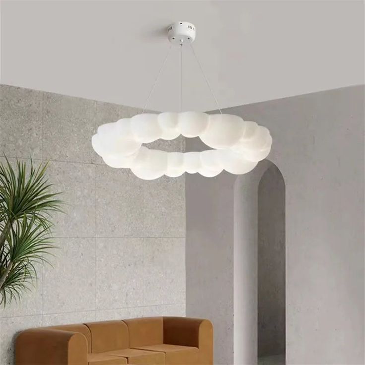 Cloud Shades LED Pendant Light – Modern Minimalist Bubble Chandelier for Living Room & Bedroom