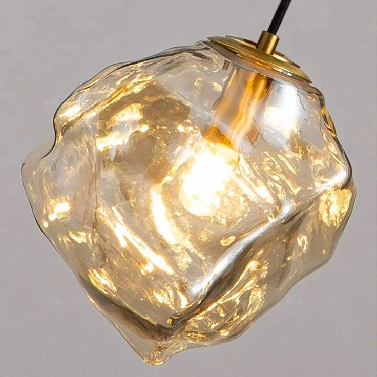 Simple & Creative Ice Cube Lava Chandelier – Adjustable LED Pendant Light 30 C.M