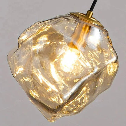 Simple & Creative Ice Cube Lava Chandelier – Adjustable LED Pendant Light 30 C.M