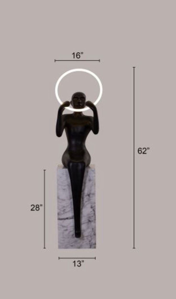 Lovera Marble Base LED Floor Lamp – Black Resin Shade Standing Light for Living Room, Home Decor & Luxury Interiors