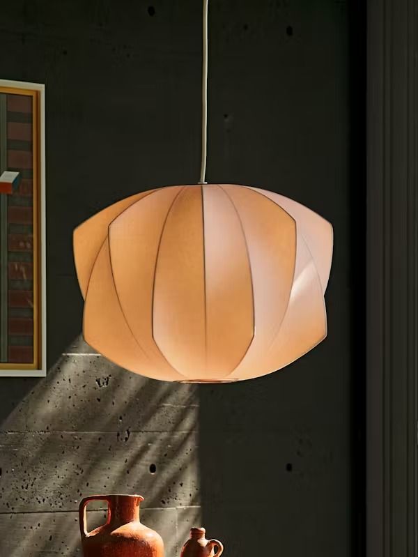 Nelson Propeller Bubble Pendant Light – Mid-Century Modern Suspension Lamp by George Nelson (52cm, Off White)