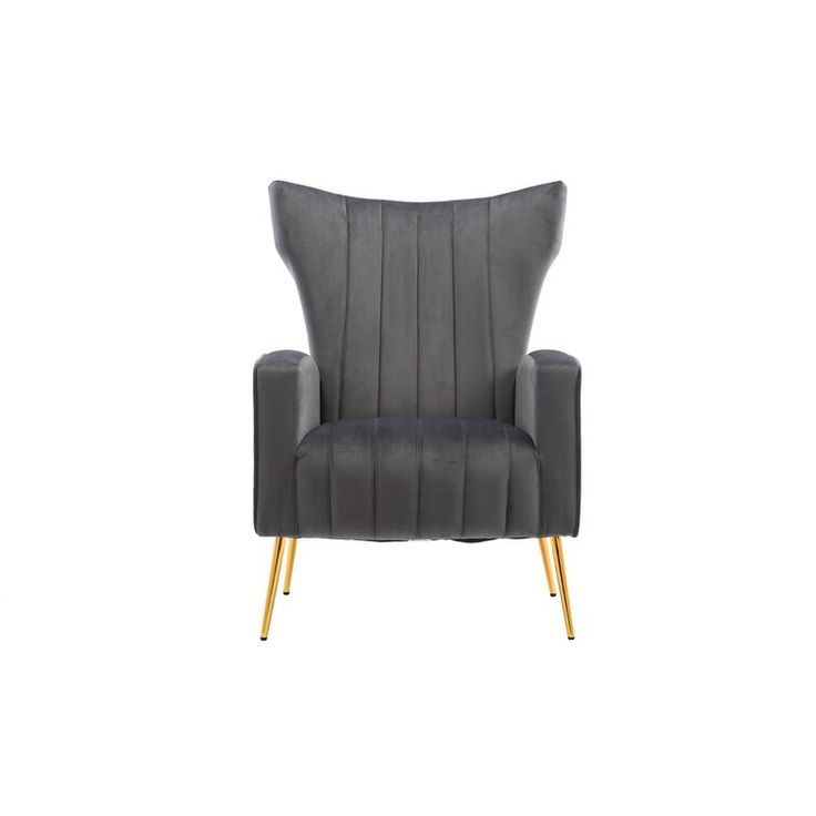 Luxury Wingback Velvet Lounge Chair – Stylish Accent Seating for Modern Interiors