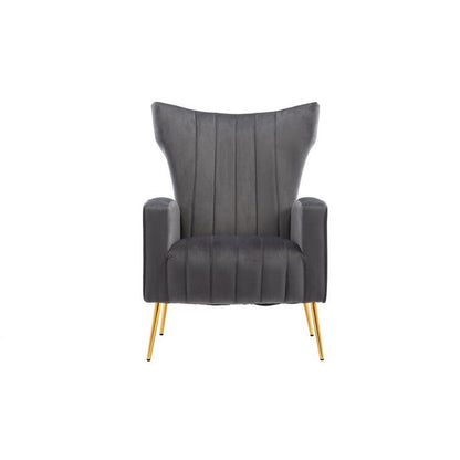 Luxury Wingback Velvet Lounge Chair – Stylish Accent Seating for Modern Interiors