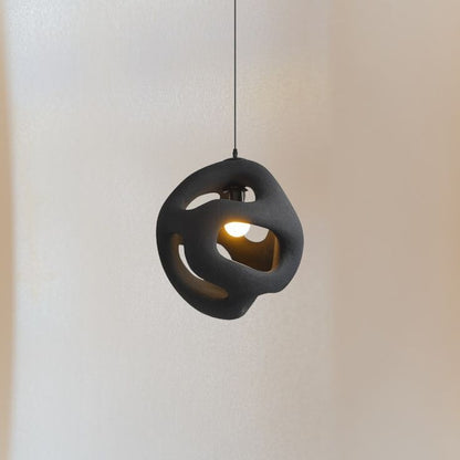 Nordic Japanese Globe Pendant Light – Minimalist Resin Hanging Lamp for Kitchen Island, Dining Room & Café