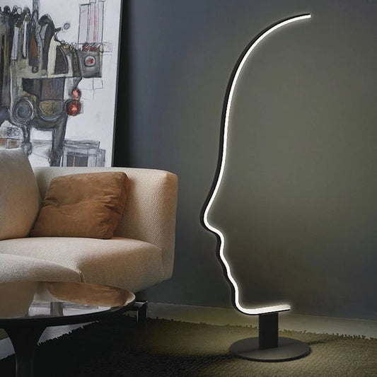 Art Face LED Floor Lamp – Sculptural Lighting for Modern Spaces