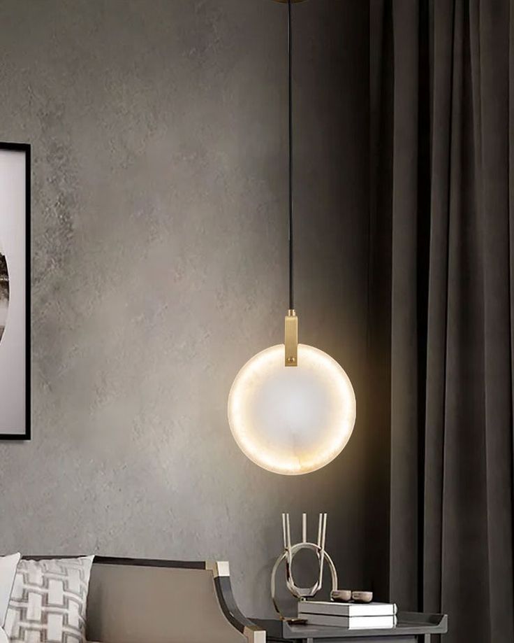 Lorenzo Marble-Glow Pendant Light – Elegant Globe Hanging Lamp