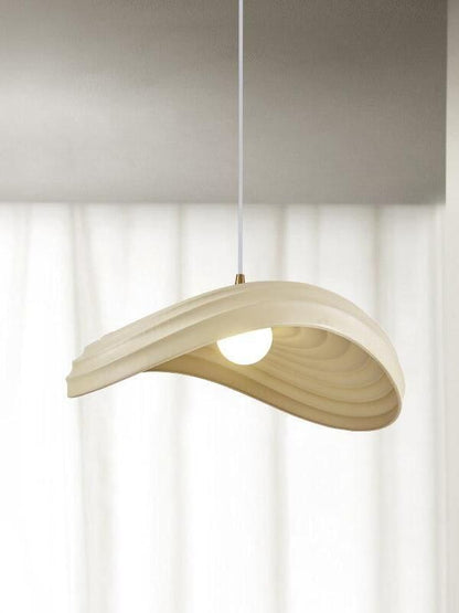 Boat Pendant Light – Flowing Resin E27 Ceiling Lamp Inspired by Ocean Diatoms