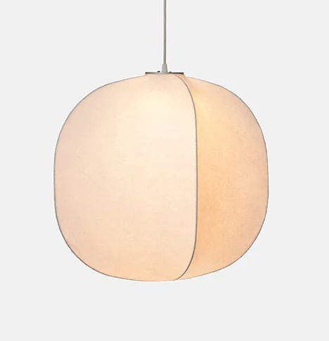 Japandi Silk Pendant Light - Minimalist Design for Warm Ambient Glow