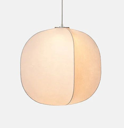 Japandi Silk Pendant Light - Minimalist Design for Warm Ambient Glow