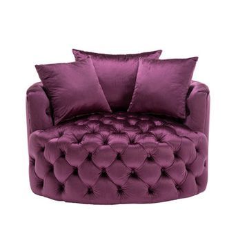 Luxury Oversized Velvet Cuddle Chair