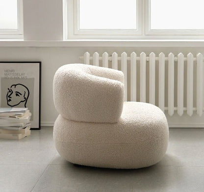 Creative Modern Lounge Sofa Chair – Sculpted Armchair for Living Room & Bedroom