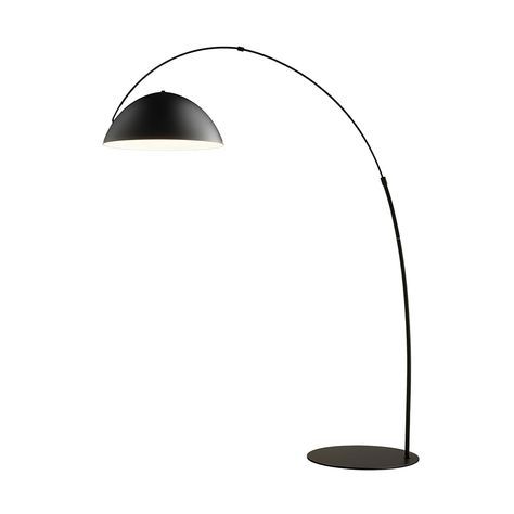 Modern Adjustable Swivel Floor Lamp – High Pole Black Standing Light for Living Room & Bedroom