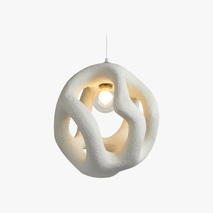 Nordic Japanese Globe Pendant Light – Minimalist Resin Hanging Lamp for Kitchen Island, Dining Room & Café
