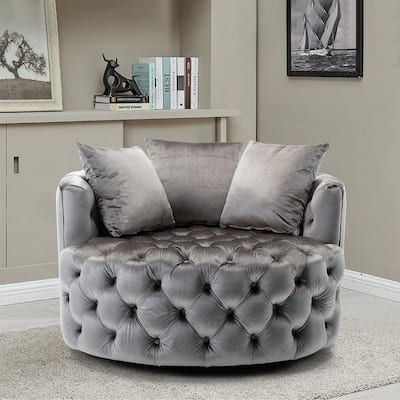 Luxury Oversized Velvet Cuddle Chair