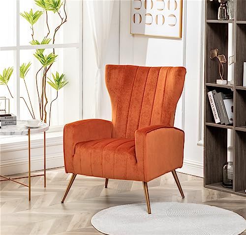 Luxury Wingback Velvet Lounge Chair – Stylish Accent Seating for Modern Interiors
