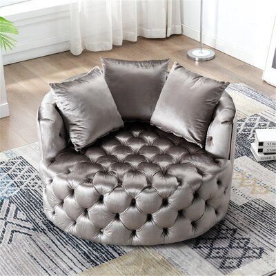 Luxury Oversized Velvet Cuddle Chair