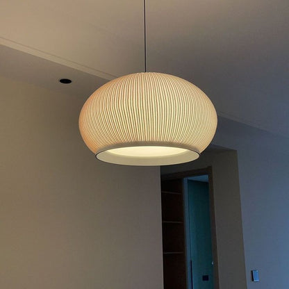 Modern Nordic Oval Pendant Light – Creative White Lantern Chandelier for Living Room & Bedroom
