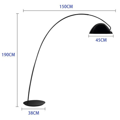 Modern Adjustable Swivel Floor Lamp – High Pole Black Standing Light for Living Room & Bedroom